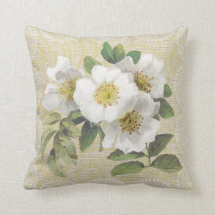 Rozen van witte honden en  paling kussen