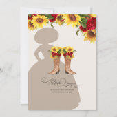 Rozen van zonnebloemen kaart (Achterkant)