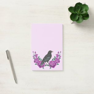 Rozen van zwarte vogels en Raven Post-it® Notes