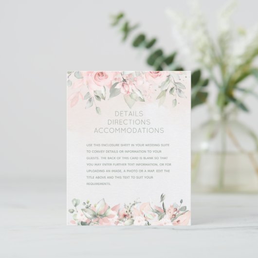 Rozen verbrijzelen — Details informatieblad (Staand voorkant)