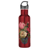 Rozen Victoriaans bloem bloemenroos boeket Waterfles (Voorkant)