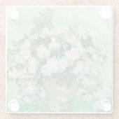 Rozen | Vincent van Gogh Glazen Onderzetter (Achterkant)