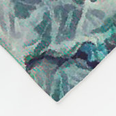  ROZEN , VINTAGE FLEECE DEKEN (Hoek)