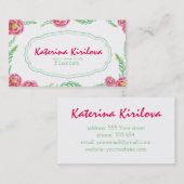 Rozen Visitekaartje (Voorkant / Achterkant)