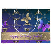  Rozen & Vlinders Cadeauzak Groot Cadeauzakje (Voorkant)