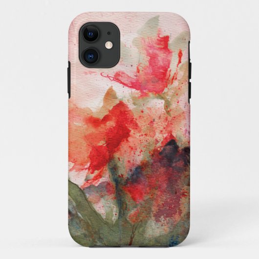 "rozen vlinders" iPhone hoesje (Achterkant)