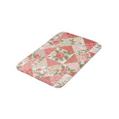 Rozen Vlinders Naadloze Patchwork Badmat (Gekanteld)