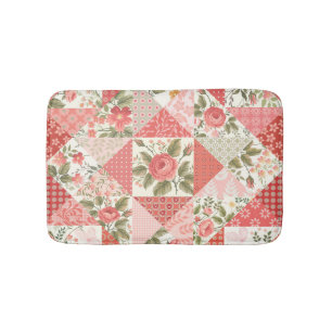 Rozen Vlinders Naadloze Patchwork Badmat