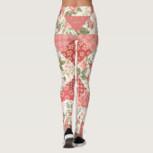 Rozen Vlinders Naadloze Patchwork Leggings (Achterkant)