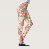 Rozen Vlinders Naadloze Patchwork Leggings (Rechts)