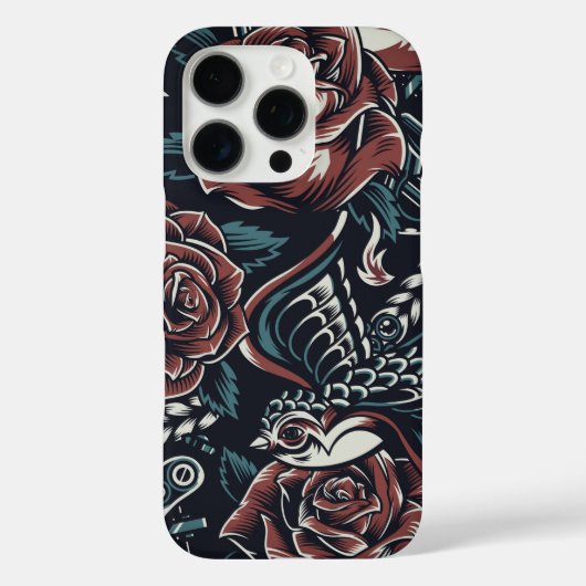 Rozen & Vogels iPhone Case (Achterkant)