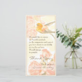 Rozen Vogelsympathie Hartelijk dank Bedankkaart (Staand voorkant)