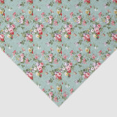 Rozen voor Bleek blauw Tissuepapier (Detail)