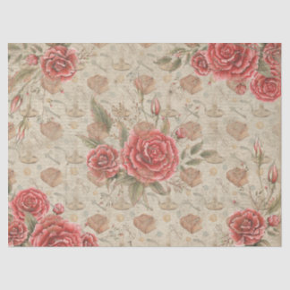 Rozen voor boekenliefhebbers Tissue Paper Tissuepapier
