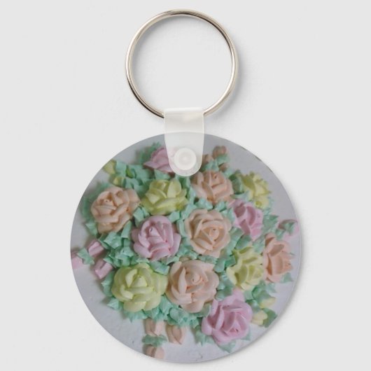 Rozen voor botercrème sleutelhanger (Voorkant)
