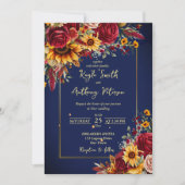 Rozen voor de marinesurft - bruinblauw kaart (Voorkant)