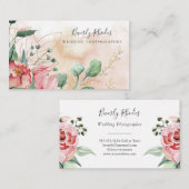 Rozen voor de Waterverf van kmo's Visitekaartje (Voorkant / Achterkant)