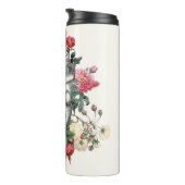 Rozen voor haar thermische harttumbler thermosbeker (Geroteerd rechts)