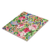 Rozen voor het schilderen van kleur tegeltje (Zijkant)