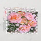 Rozen voor mijn liefde ~ Briefkaart # 2 (Voorkant / Achterkant)