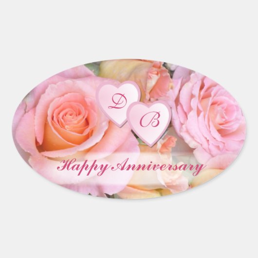 Rozen voor mijn Liefde ~ Jubileum Stickers (Voorkant)