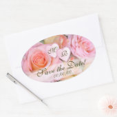 Rozen voor mijn liefdes! ~ Ovale stickers (Envelop)