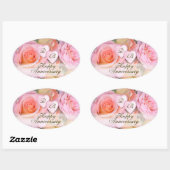 Rozen voor mijn liefdes! ~ Ovale stickers (Vel)