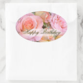 Rozen voor mijn liefdes! ~ Ovale stickers (Tas)