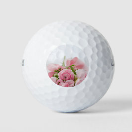 Rozen voor roze bruiloft golfballen