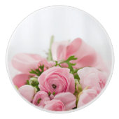 Rozen voor roze bruiloft keramische knop (Voorkant)