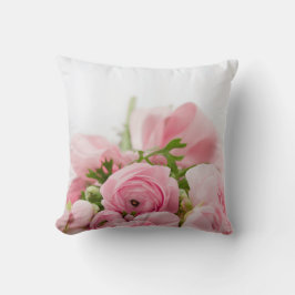 Rozen voor roze bruiloft kussen