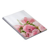 Rozen voor roze bruiloft notitieboek (Rechterzijde)