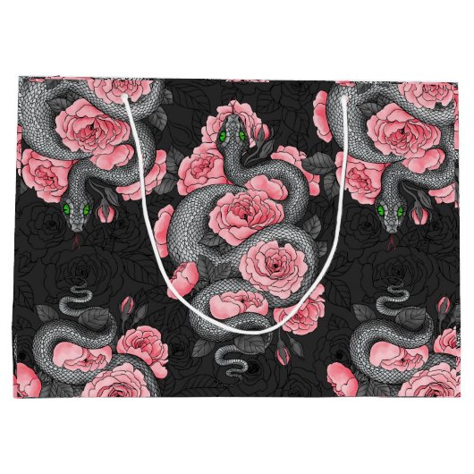 Rozen voor slangen en perziken groot cadeauzakje (Achterkant)