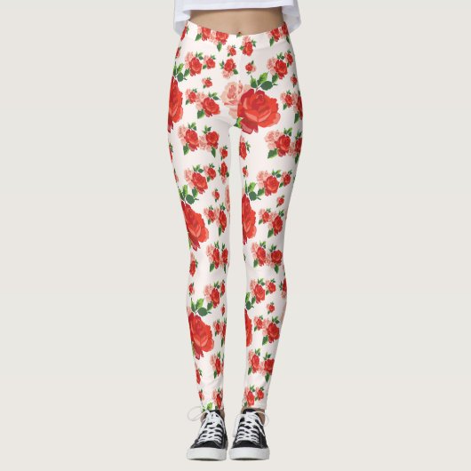 Rozen voor U Leggings (Voorkant)