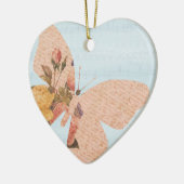 Rozen voor vlinders keramisch ornament (Links)