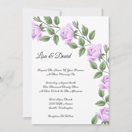 Rozen voor weddenschappen kaart (Voorkant)