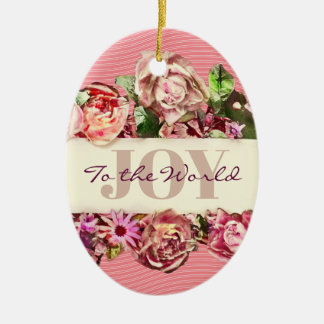   Rozen  Vrede voor de wereld Keramisch Ornament