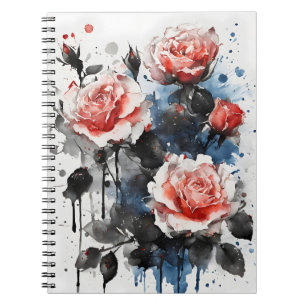 Rozen - Watercolor bloemen Notitieboek