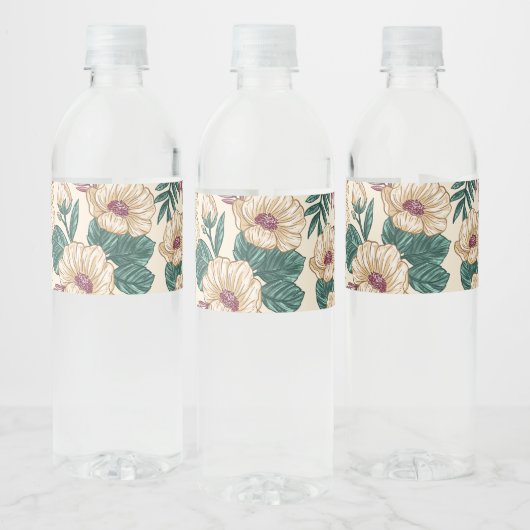 Rozen Waterfles Etiket (Flessen)