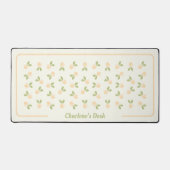 Rozen Waterverf - Alicia's Peach-Sinaasappel Bureaumat (Voorkant)