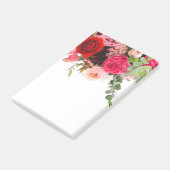 Rozen Waterverf bloemen Blanco Sjabloon Post-it® Notes (Schuin)