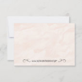 Rozen Waterverf Bruiloft RSVP Kaart (Achterkant)