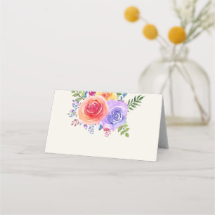 Rozen Waterverf Floral bruiloft
