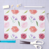 Rozen Waterverf Floral Tissuepapier (Craft)