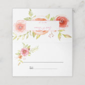 Rozen Waterverf Floral Wedding (Buitenkant ongevouwen)