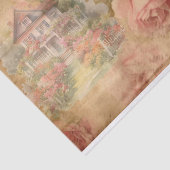  Rozen Waterverf Huis ontkoppeling Tissuepapier (Detail)