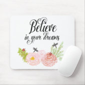 Rozen Waterverf tuin Muismat (Met muis)