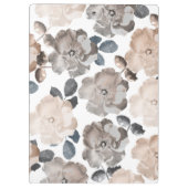  Rozen Wedding Monogram Clip Board Klembord (Achterkant)