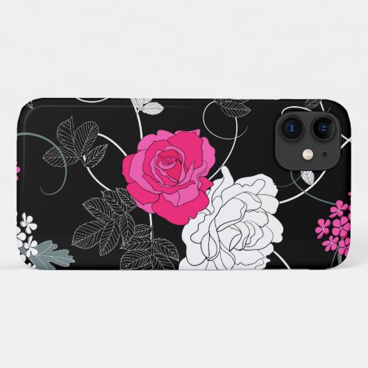 Rozen, witte rozen, bloemen Case-Mate iPhone case (Achterkant (horizontaal))