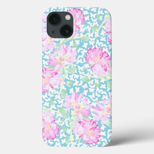 Rozen, witte vlinders iPad-Hoesje Case-Mate iPhone Case (Achterkant)